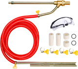 TAYAPURA Pressure Washer Sandblasting Kit, 5000 Psi Wet Abrasive Sandblaster Attachment with Replacement Ceramics Nozzle, 1/4 inch Quick Disconnect