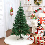 PETUOL 4FT Christmas Tree Slim Xmas Tree Unlit Skinny Artificial Christmas Tree with Foldable Metal Stand PVC Material Leaves