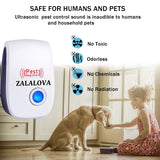 ZALALOVA Ultrasonic Pest Repeller 4 Packs, Electronic Plug in Sonic Repellent pest Control for Bugs Insects Roaches Mice Spiders Rodents Mosquitoes