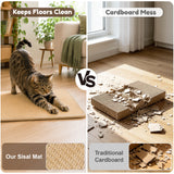 ISLMDOY Cat Scratcher Mat, 23.6" x 15.7" Natural Sisal Scratch Pad, Anti-Slip Backing Scratching Pad Furniture Protector for Sofa Couch Carpets