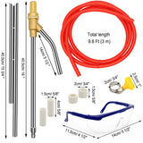 TAYAPURA Pressure Washer Sandblasting Kit, 5000 Psi Wet Abrasive Sandblaster Attachment with Replacement Ceramics Nozzle, 1/4 inch Quick Disconnect