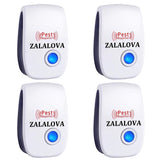 ZALALOVA Ultrasonic Pest Repeller 4 Packs, Electronic Plug in Sonic Repellent pest Control for Bugs Insects Roaches Mice Spiders Rodents Mosquitoes