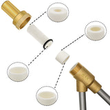 TAYAPURA Pressure Washer Sandblasting Kit, 5000 Psi Wet Abrasive Sandblaster Attachment with Replacement Ceramics Nozzle, 1/4 inch Quick Disconnect