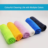 ZALALOVA Microfiber Cleaning Cloth for Kitchen Housekeeping Dish Electronics Dust Rags Thick Lint Free Car Wash DryingTowel (12"x12") Green/Blue/Orange -6 Pack