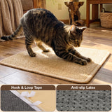 ISLMDOY 2Pack Cat Scratcher Mat, 23.6" x 15.7" Natural Sisal Scratch Pad, Anti-Slip Backing Scratching Pad Furniture Protector for Sofa Couch Carpets