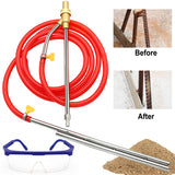 TAYAPURA Pressure Washer Sandblasting Kit, 5000 Psi Wet Abrasive Sandblaster Attachment with Replacement Ceramics Nozzle, 1/4 inch Quick Disconnect