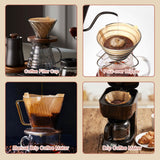TAYAPURA 400 Count Coffee Filters #4, Unbleached Disposable Cone Filter Papers 8-12 Cup for Drip & Pour Over Coffee Makers, 4 Separate Storage Boxes