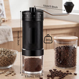 TAYAPURA Manual Coffee Grinder, 40 External Grind Settings, Portable Hand Coffee Mill with Stainless Steel Conical Burr for Travel, Camping & Pour‑Over