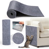 Tayapura Cat Scratching Mat, Self-Adhesive Trimmable Furniture Protector for Sofa, Wall, Door, Cat Tree, Leather & Wood, 78.7 x 15.8 Inch, Grey