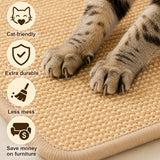 ISLMDOY 2Pack Cat Scratcher Mat, 23.6" x 15.7" Natural Sisal Scratch Pad, Anti-Slip Backing Scratching Pad Furniture Protector for Sofa Couch Carpets