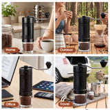 TAYAPURA Manual Coffee Grinder, 40 External Grind Settings, Portable Hand Coffee Mill with Stainless Steel Conical Burr for Travel, Camping & Pour‑Over
