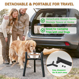 ISLMDOY Dog Bowl Stand for Medium Large Dogs, Adjustable Width Elevated Single Holder 7"-10.6", 11 Inch Tall Raised Dog Food Water Bowls, Bowl Not Included