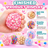 TAYAPURA DIY Stress Ball Making Kit, 12Pcs Stress Ball Making Kit Includes TPR Squishy Ball Skins, Fillers, Air Pump & Expander Tool for Adult DIY Crafts