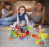 PETUOL Stem Building Blocks Toys 210 Pcs for Kids Girls Boys  Building Games Deluxe Interlocking Construction Learning Educational Block Sets Imagination, Inspirational, Recreational Toy Kids Age 4-8 (Multicolor)