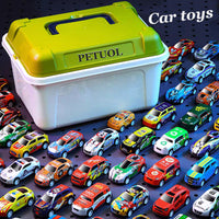 PETUOL 31 Packs Pull Back Toy Cars, Race Toys Vehicles Bulk, Party Favors, Teacher Treasure Prize Box Toys for Boys Girls Toddlers 2,3,4,5 Years Old