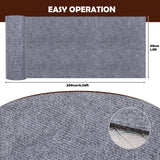 Tayapura Cat Scratching Mat, Self-Adhesive Trimmable Furniture Protector for Sofa, Wall, Door, Cat Tree, Leather & Wood, 78.7 x 15.8 Inch, Grey