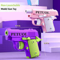 PETUOL Small Guns Toys, Stress Relief Pistol Toys for Adults, Fidget Toys Suitable for Relieving ADHD, Anxiety, Suitable Toys for Friends Adults and Kids Best Gift