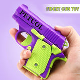 PETUOL Small Guns Toys, Stress Relief Pistol Toys for Adults, Fidget Toys Suitable for Relieving ADHD, Anxiety, Suitable Toys for Friends Adults and Kids Best Gift