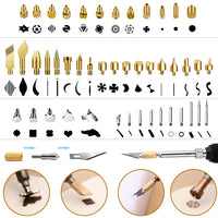 Wood Burning Kit, 110 Pieces Wood Burning Tool with Adjustable Temperature 200~420°C, Professional Pyrography Pen for Embossing Carving Soldering